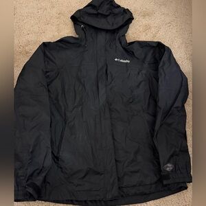 Columbia Omni Tech Women’s Rain Jacket Black Size Small